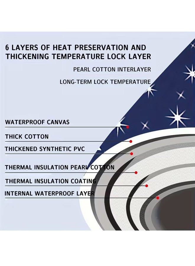 Beauenty large Independent Folding Bathtub, Adult Shower Room Spa Bathtub, Independent Spa Bathtub for Home Bathing And Hot And Cold Baths (120cm) - Image 2